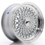 mini: JR Wheels JR9 15x7 ET20 4x100/108 Silver w/Machined Lip+Silver Rivets (3)