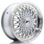 JR Wheels JR9 17x7,5 ET20-35 BLANK Silver w/Machined Lip