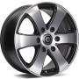 mini: Carbonado Mammuth 16 6x130 ET50 84,1 MBFP - Matt Black Front Polished (2)