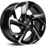 mini: Carbonado Nantes 16 4x108 ET25 65,1 BFP - Black Front Polished (2)