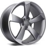 mini: Carbonado Graphene 17 5x112 ET35 66,5 MAFP - Matt Anthracite Front Polished (1)