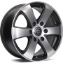 mini: Carbonado Mammuth 16 6x130 ET50 84,1 MBFP - Matt Black Front Polished (1)