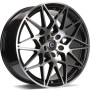 Obrazek dla: Carbonado Crazy 19" 5x120 ET35 72,6 BFP  Black Front Polished