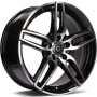 Obrazek dla: Carbonado Way 19" 5x112 ET45 66,5 BFP  Black Front Polished