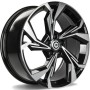 mini: Carbonado Slingshot 18 5x112 ET45 66,5 BFP - Black Front Polished (1)