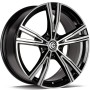 mini: Carbonado Platinum 19 5x112 ET30 66,5 BFP - Black Front Polished (1)