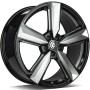 mini: Carbonado Blast 20 5x112 ET30 66,5 BFPEP - Black front polished edges polished (1)