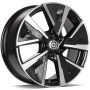 mini: Carbonado Montpellier 17 5x108 ET45 67,1 BFP - Black Front Polished (1)