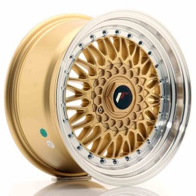 Obrazek dla: JR Wheels JR9 16x8 ET25 BLANK Gold w/Machined Lip