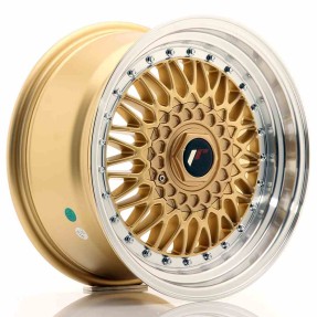 Obrazek 2 dla: JR Wheels JR9 16x8 ET25 BLANK Gold w/Machined Lip