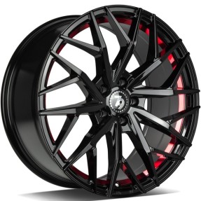 Obrazek 2 dla: seventy9 SVC 18" 5x100 ET40 73,1 BGRIL Black Glossy Red Inner Lip