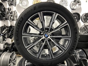 Oryginalne koła zimowe 20 5x112 BMW X5 G05 X6 G06 TPMS RunFlat