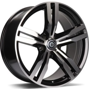 Obrazek dla: Carbonado Bastion 19" 5x112 ET25 66,5 BFP  Black Front Polished