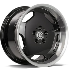 Obrazek dla: Carbonado Retro 17" 5x112 ET35 66,5 BGLP  Black Glossy Lip Polished