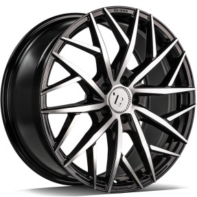 Obrazek dla: seventy9 SSF1 17" 5x112 ET40 66,6 BFP  Black Front Polished